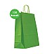 Sacosa colorata VERDE mâner rasucit, 25x11x31 cm