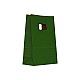Sacosa colorata verde tuborg 18x9x25 cm mâner decupat
