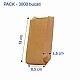 Pungi hartie kraft natur 8.5 x4.5x18 cm
