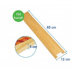 Pungă Lungă Hârtie Kraft pentru Baghetă – 12x5x65 cm