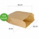 Pungă Kraft Natur pentru Pâine Lată – 22x6x29 cm