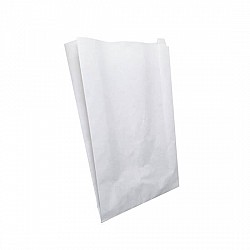 Pungă Fast-Food & Burger Hârtie Albă 15x9x20 cm