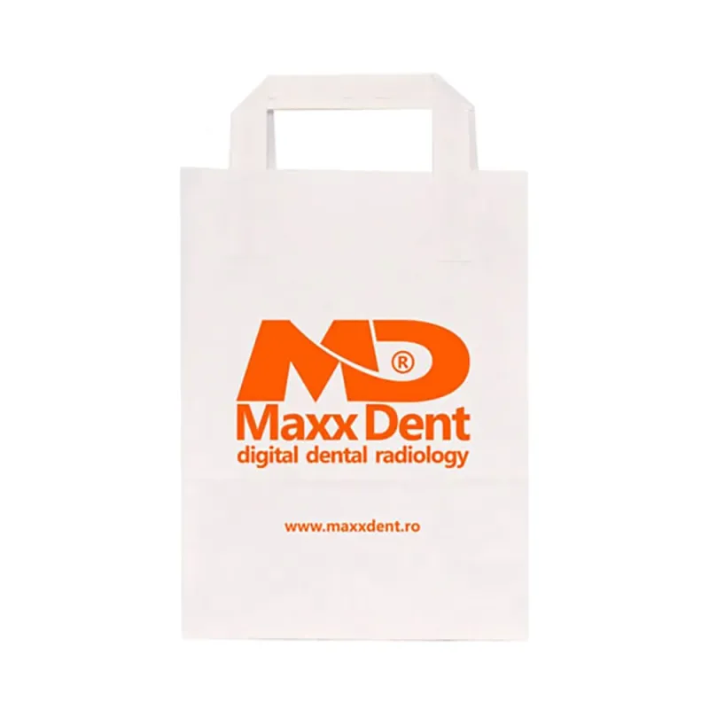 Pungă personalizată hârtie kraft neagră 18x9x25 cm
