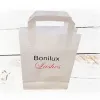 Pungă personalizată hârtie kraft neagră 18x9x25 cm