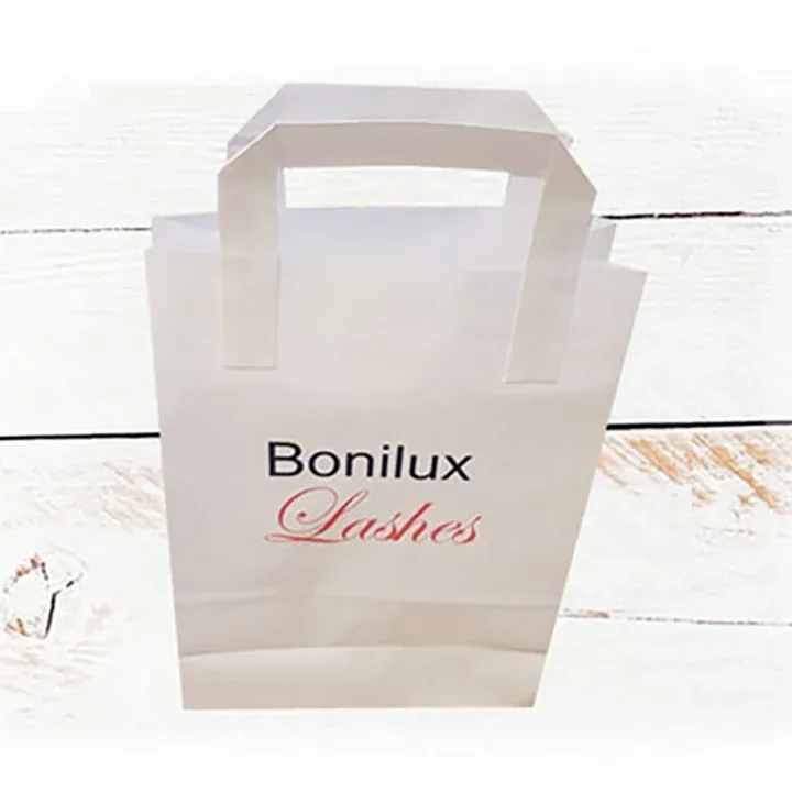 Pungă personalizată hârtie kraft neagră 18x9x25 cm