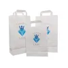 Pungă personalizată hârtie kraft neagră 18x9x25 cm
