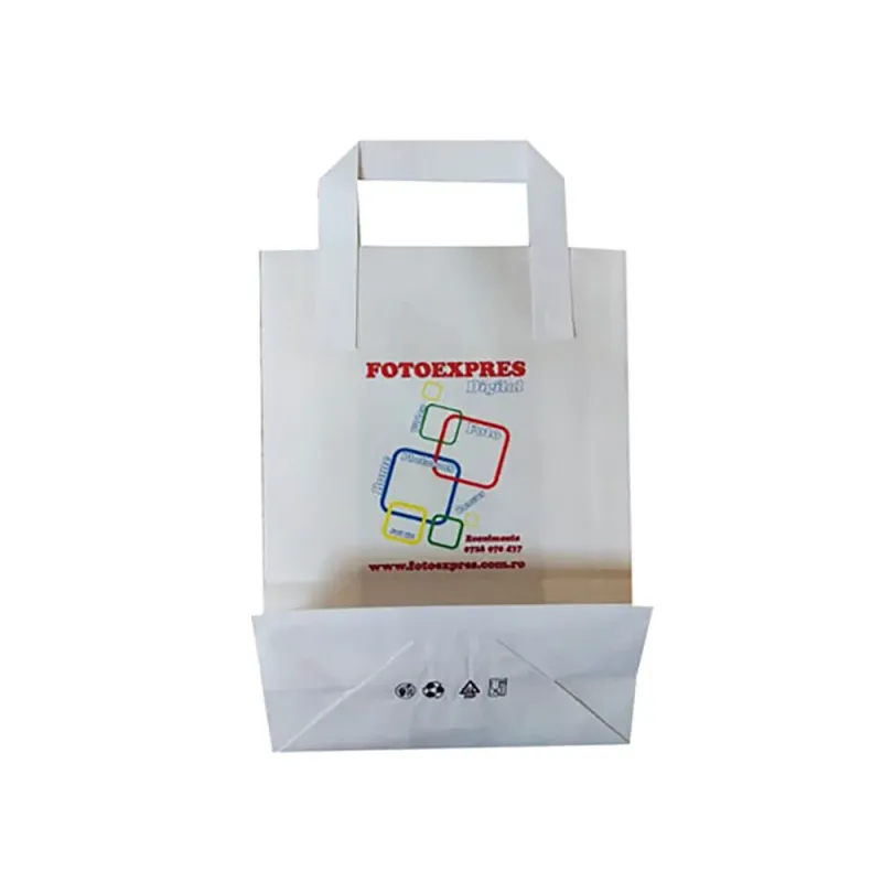 Pungă personalizată hârtie kraft neagră 18x9x25 cm