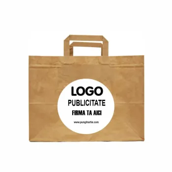 Sacoșă personalizată hârtie 32x21x24 cm