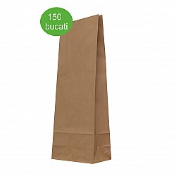 Saci 10 kg - 2 straturi hartie kraft natur 26x13x65 cm