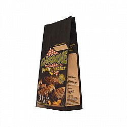 Saci 26 x 13 x 50 CM, 2 straturi hartie, tipariti negru carbune , 3 kg, fara manere