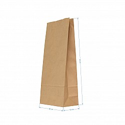 Saci 5 kg - 2 straturi hartie kraft natur 22x10x44 cm