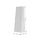 Punga KRAFT ALB  8 x 5 x 22 cm - 500g