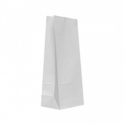 Punga hartie kraft alb 3 Kg, 16x10x36 cm