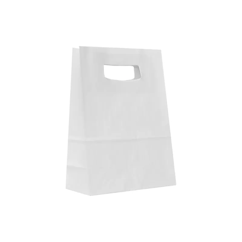Sacosa hartie kraft Alba 14x7x21 cm