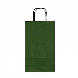 18 x 8.5 x 30 cm - Sacosa colorata VERDE TUBORG - mâner rasucit
