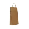 Sacosa hartie kraft natur maner rasucit, 18x8.5x38 cm