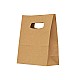 Sacosa kraft alba 14x7x21 cm maner decupat