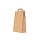 Sacosa kraft NATUR mâner plat 18x9x25 cm