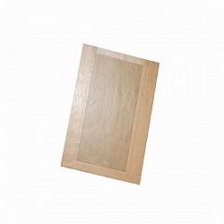 Punga hartie kraft cu fereastra 17x6x35 +10 cm