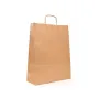 Sacosa hartie kraft natur mâner rasucit, 32x12x41cm