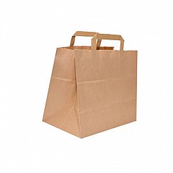 32 x 16 x 31 cm - Sacosa kraft NATUR - mâner plat