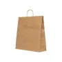 Sacosa hartie kraft natur maner snur, 39x14x41 cm