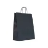 Sacosa hartie colorata albastra, mâner rasucit, 25x11x31 cm