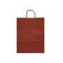 Sacosa kraft Bordeaux 25x11x31 cm mâner rasucit
