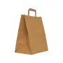 Sacosa hartie kraft natur mâner plat, 32x16x31 cm