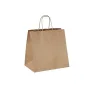 Sacose hartie kraft natur maner plat, 33x20x32 cm