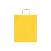 Sacosa colorata hartie galbena mâner rasucit, 25x11x31 cm