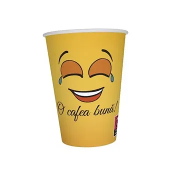 Pahare de carton  12oz (aproximativ 355 ml) set 500 pahare