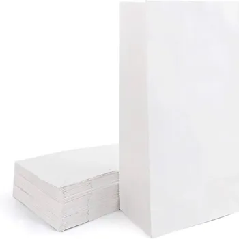 Punga hârtie kraft albă 3 Kg, 16x10x36 cm