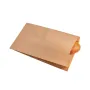Punga hartie kraft natur, franzela mica, 17x6x25 cm