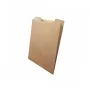Punga hartie kraft natur, franzela mare, 17x6x35 cm