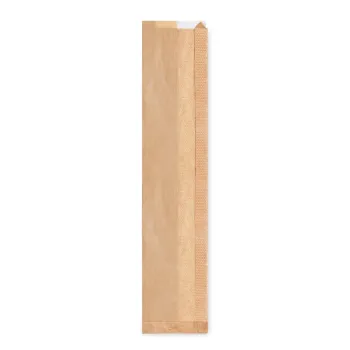 Punga hartie kraft natur cu fereastra, 12x5x65 cm