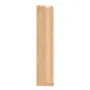Punga hartie kraft natur cu fereastra, 12x5x65 cm