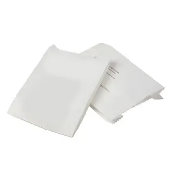 Punga hârtie kraft albă rezistenta grasimi, 12x8x20 cm