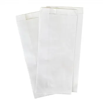 Punga hârtie kraft albă sandwich 12x4x21 cm