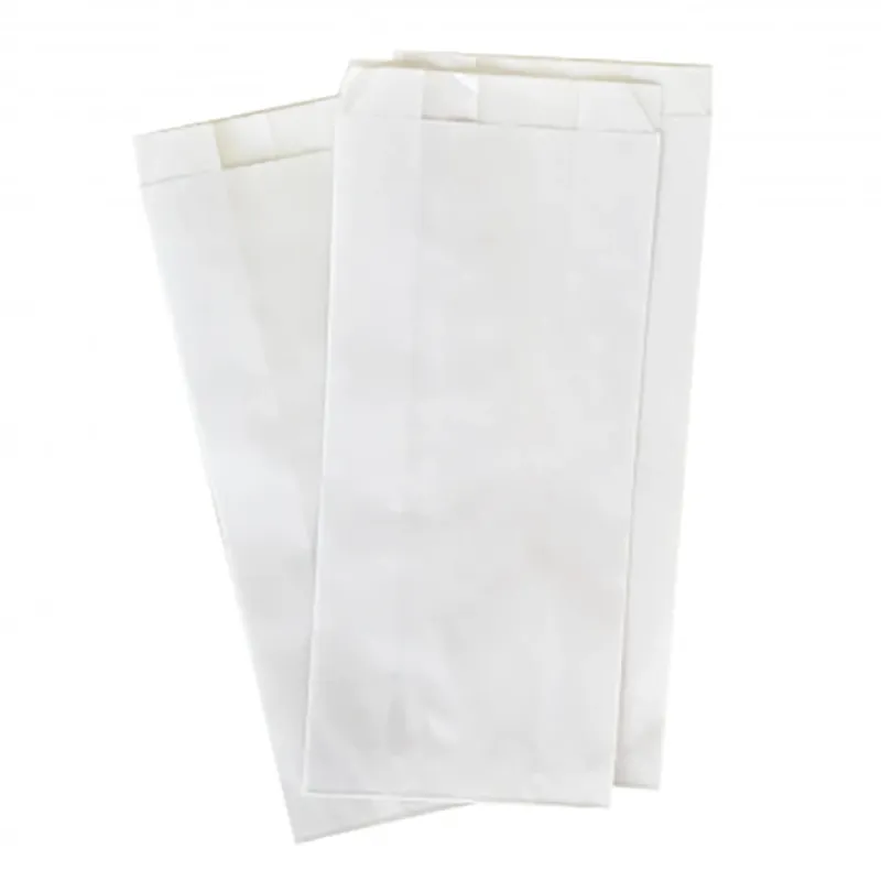 Punga hârtie kraft albă sandwich 12x4x21 cm