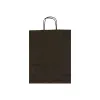 Sacosa colorata hartie neagra, mâner rasucit, 32x12x41 cm