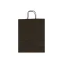 Sacosa colorata hartie neagra, mâner rasucit, 32x12x41 cm