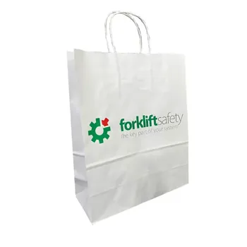 Sacoșă Hârtie Kraft Rezistent 100g/mp Personalizată 32x12x41 cm