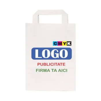 Sacoșă personalizată hârtie 18x9x25 cm