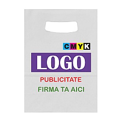 Pungă Farmacie & Optică Personalizată, Hârtie Albă 18x9x25 cm