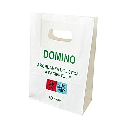 Pungă Farmacie & Optică Personalizată, Hârtie Albă 18x9x25 cm