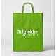 Pungă Verde Hârtie Kraft Personalizată 25x11x31 cm