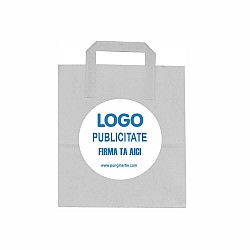 Pungă Hârtie kraft Delicată / Subțire Personalizabilă 22x11x24 cm
