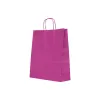 Sacosa colorata hartie pulple mâner rasucit, 25x11x31 cm
