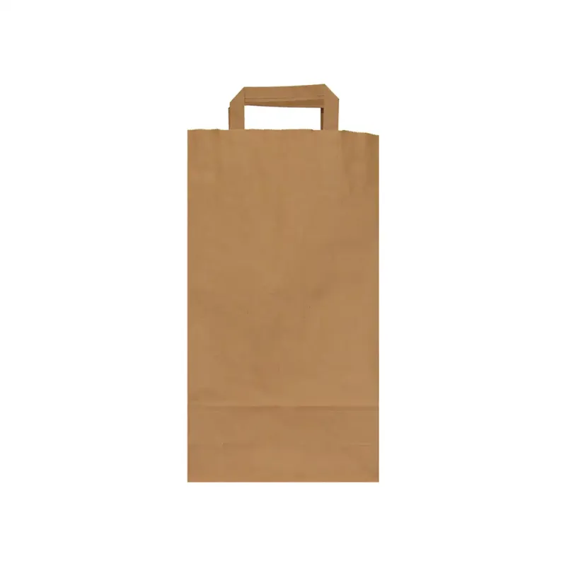 Saci 5 kg, 2 straturi hartie kraft natur maner plat 22x10x44 cm